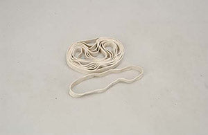 Slec White Rubber Bands - 6" (Pk10) F-SL044C