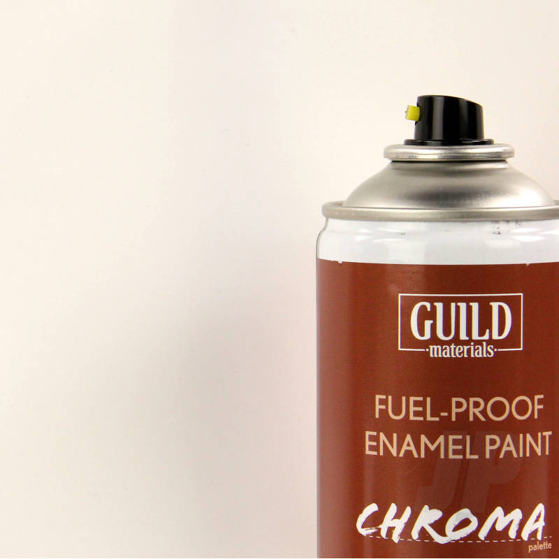 Guild Materials Matt Enamel Fuel-Proof Paint Chroma White (400ml Aerosol) GLDCHR6500