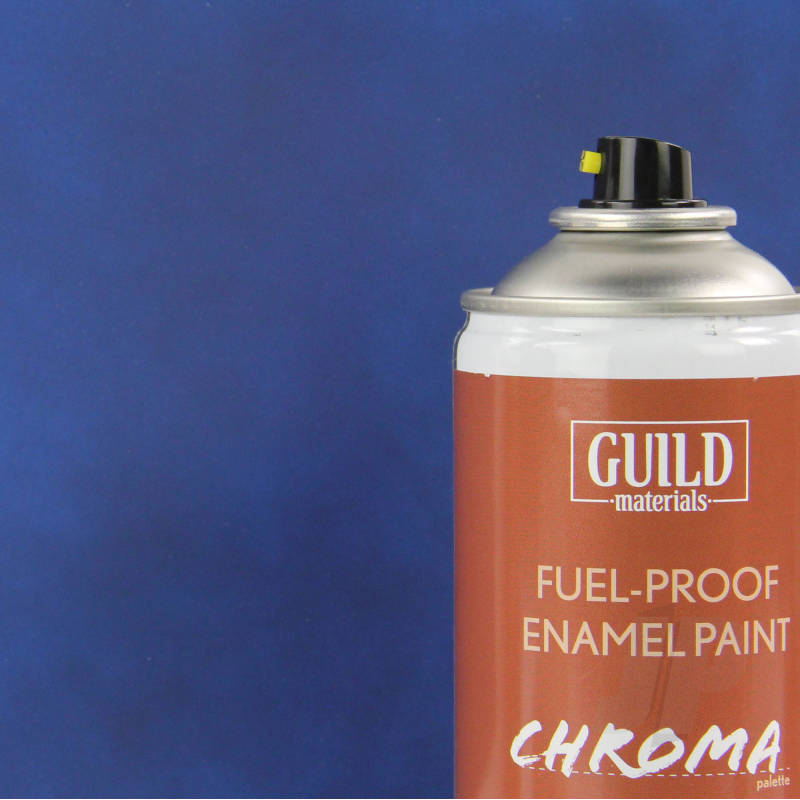 Guild Materials Matt Enamel Fuel-Proof Paint Chroma - DARK BLUE (400ml Aerosol) GLDCHR6504