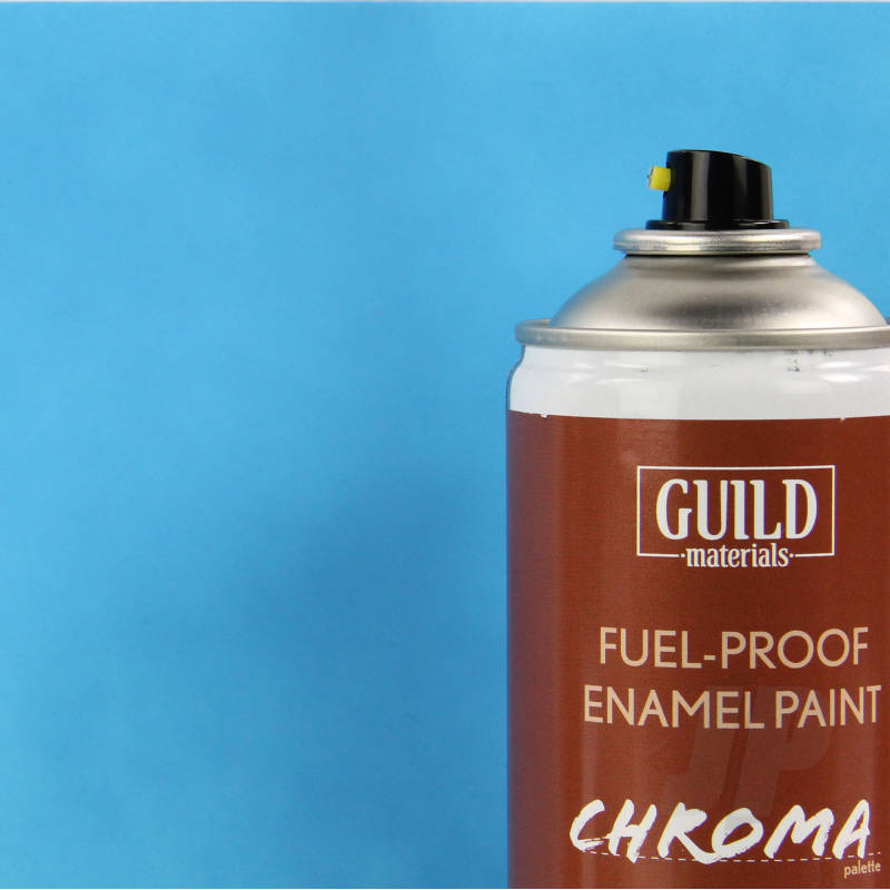 Guild Materials Matt Enamel Fuel-Proof Paint Chroma Light Blue (400ml Aerosol) GLDCHR6505