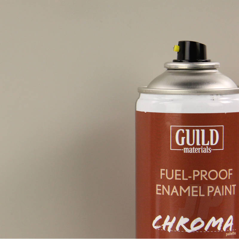 Guild Materials Matt Enamel Fuel-Proof Paint Chroma Light Grey (400ml Aerosol) GLDCHR6510