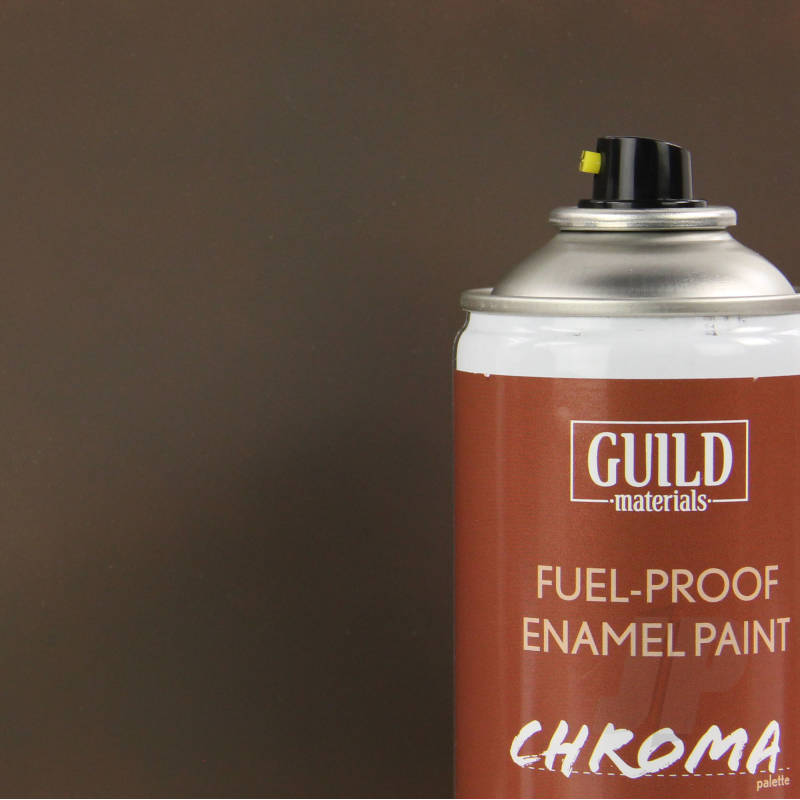 Guild Materials Enamel Fuel-Proof Paint Chroma PC10 Dirty Brown (400ml Aerosol) GLDCHR6516