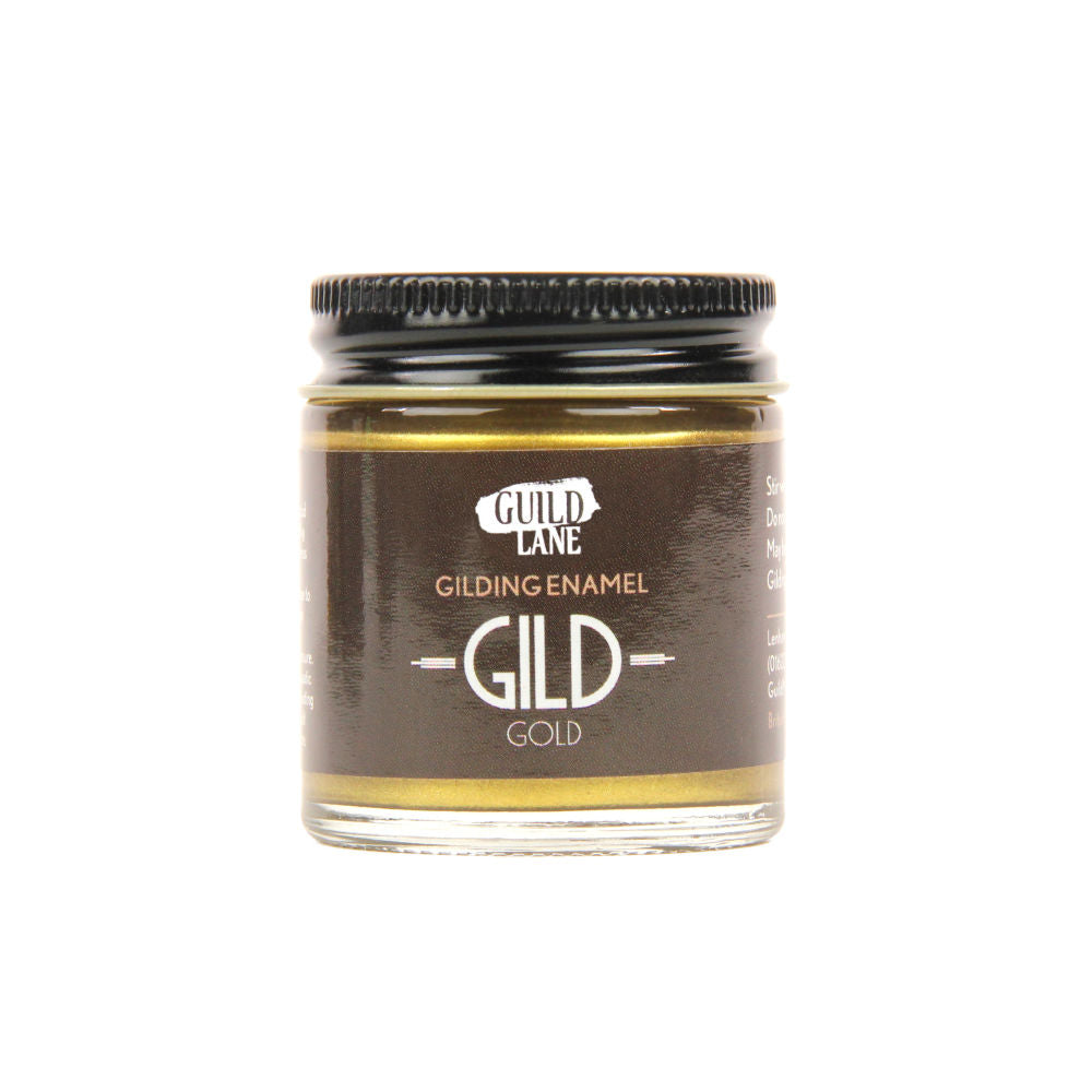 Guild Materials GILD Gilding Enamel Paint, Gold (30ml Jar) GLDGDGD0030