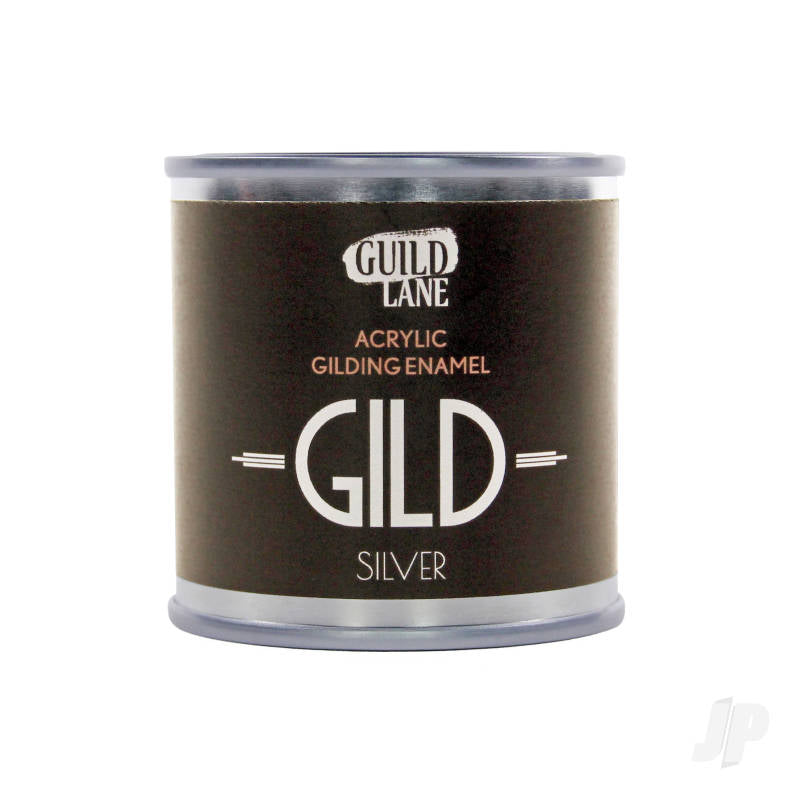 Guild Lane GILD Acrylic Gilding Enamel Paint, Silver (125ml Tin) GLDGDSS0125