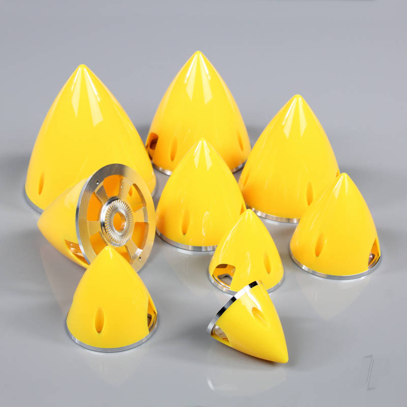 J Perkins 89mm Yellow Spinner (with Aluminium Back Plate) JPDAC02035