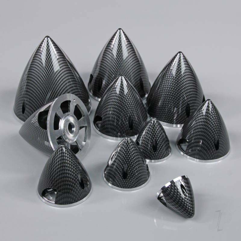 J Perkins 82mm Carbon Look Spinner (with Aluminium Back Plate) JPDAC02047