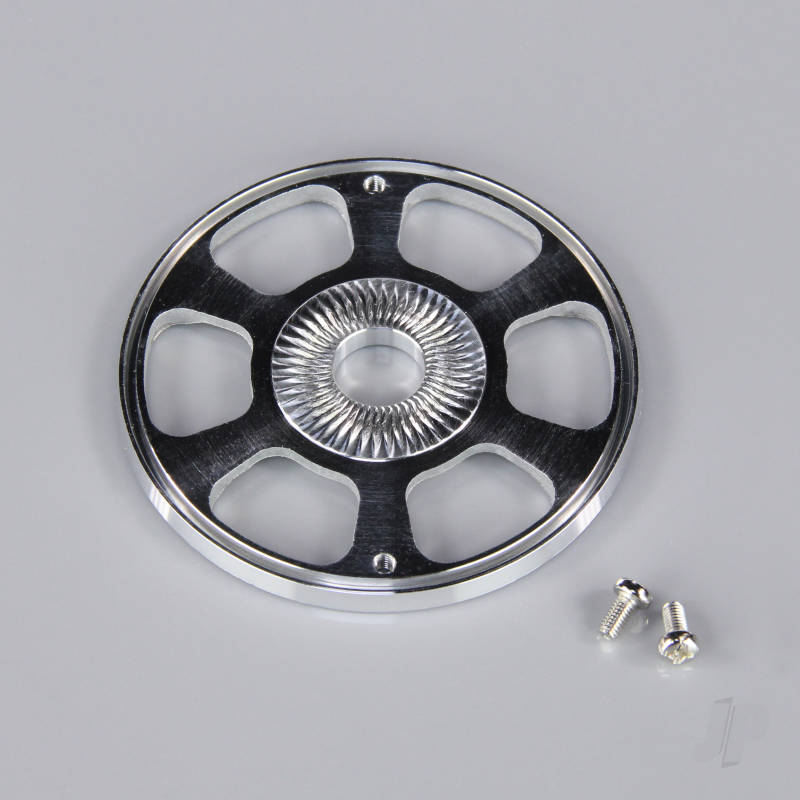 J Perkins 45mm Chrome Look Spinner (with Aluminium Back Plate) JPDAC02051