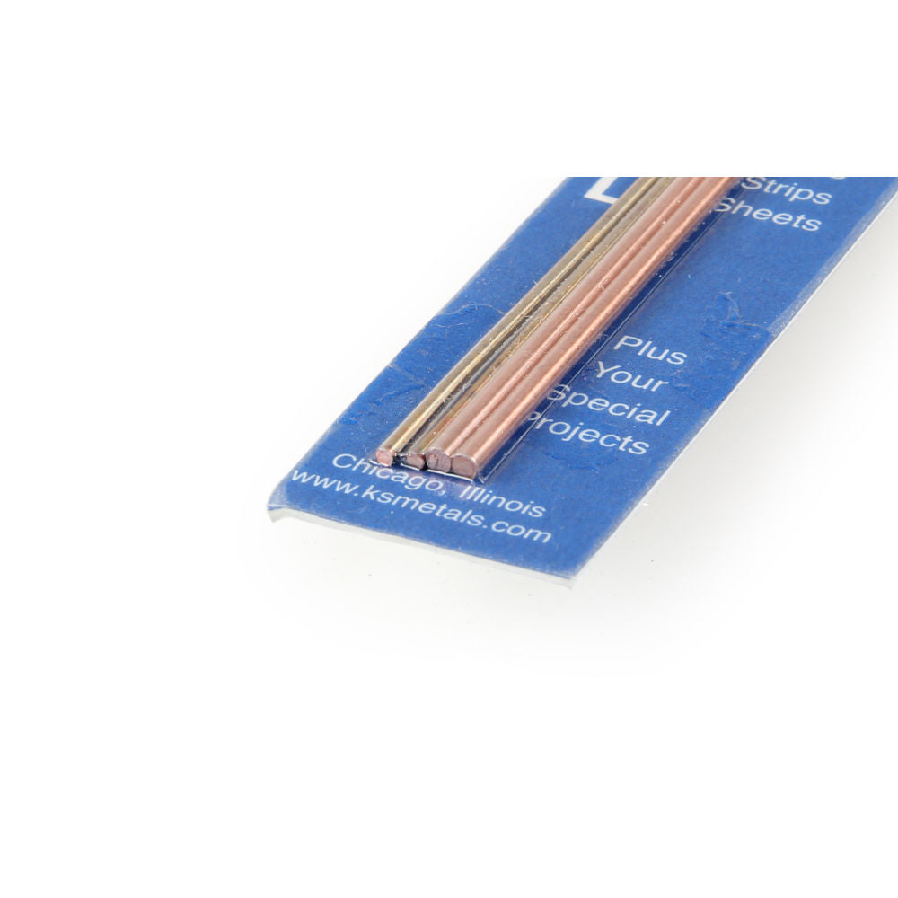 K&S 12in Soft Bendable Copper Rod 1/16, 3/32 (4pcs) KNS5071
