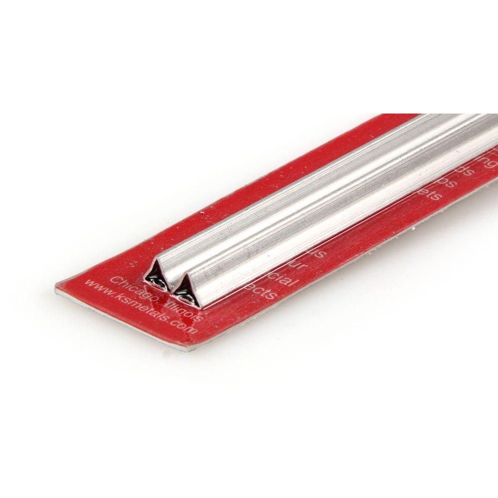 Silver Triangular Tube K&S 3/64x12in Aluminium Triangle Tube KNS5098