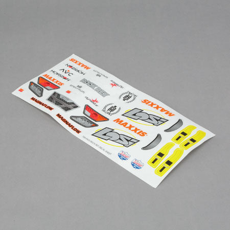 Losi Flrsnt Yellow Decal Sheet:Rock Rey LOS239001