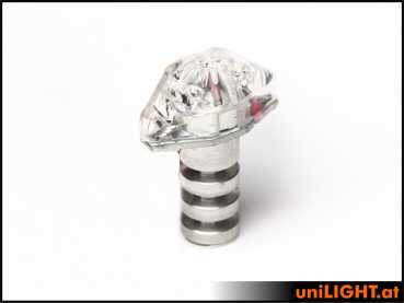 UniLight 8mm Mini Strobe Light,4W, Short - White