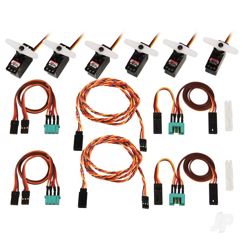 Multiplex Complete Servo Set with Cables M6 / UNI LENTUS MPX1-01288