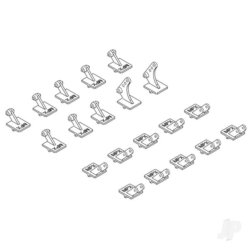 Multiplex FunCub XL offset hinge Set MPX224441