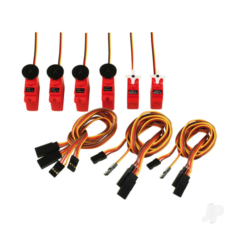 Multiplex Servo Set Heron with extension leads MPX65170