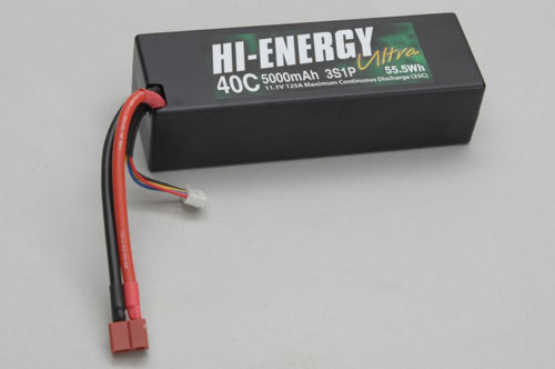 Hi-Energy 3S 5000mAh 40C Car Lipo O-HE3S1P500040C