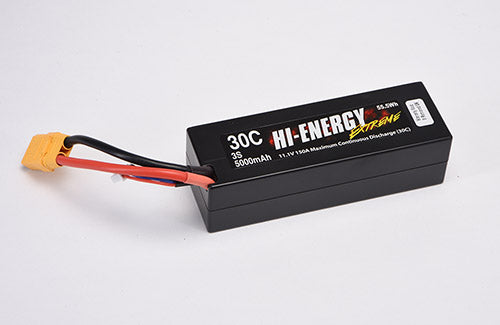 Hi-Energy 3S 5000mAh 30C HC XT-90 O-HE3S500030C-CAR