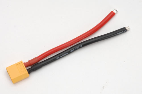 Ripmax XT60 Male w/10cm 12AWG Cable O-RAXL10