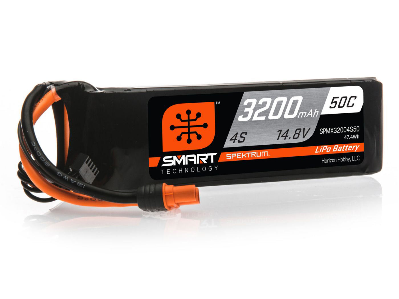 Spektrum 3200mAh 4S 14.8V 50C Smart LiPo Battery IC3 SPMX32004S50