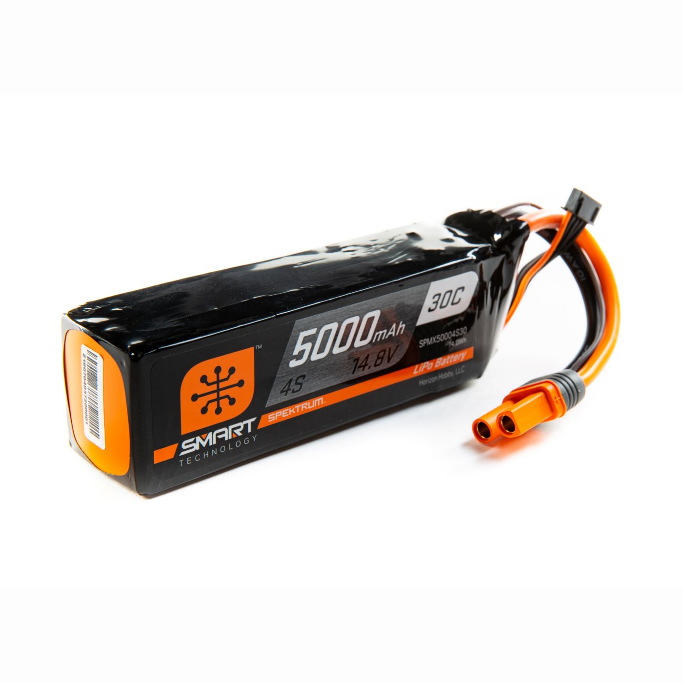 Spektrum 5000mAh 4S 14.8V 30C Smart LiPo IC5 SPMX50004S30