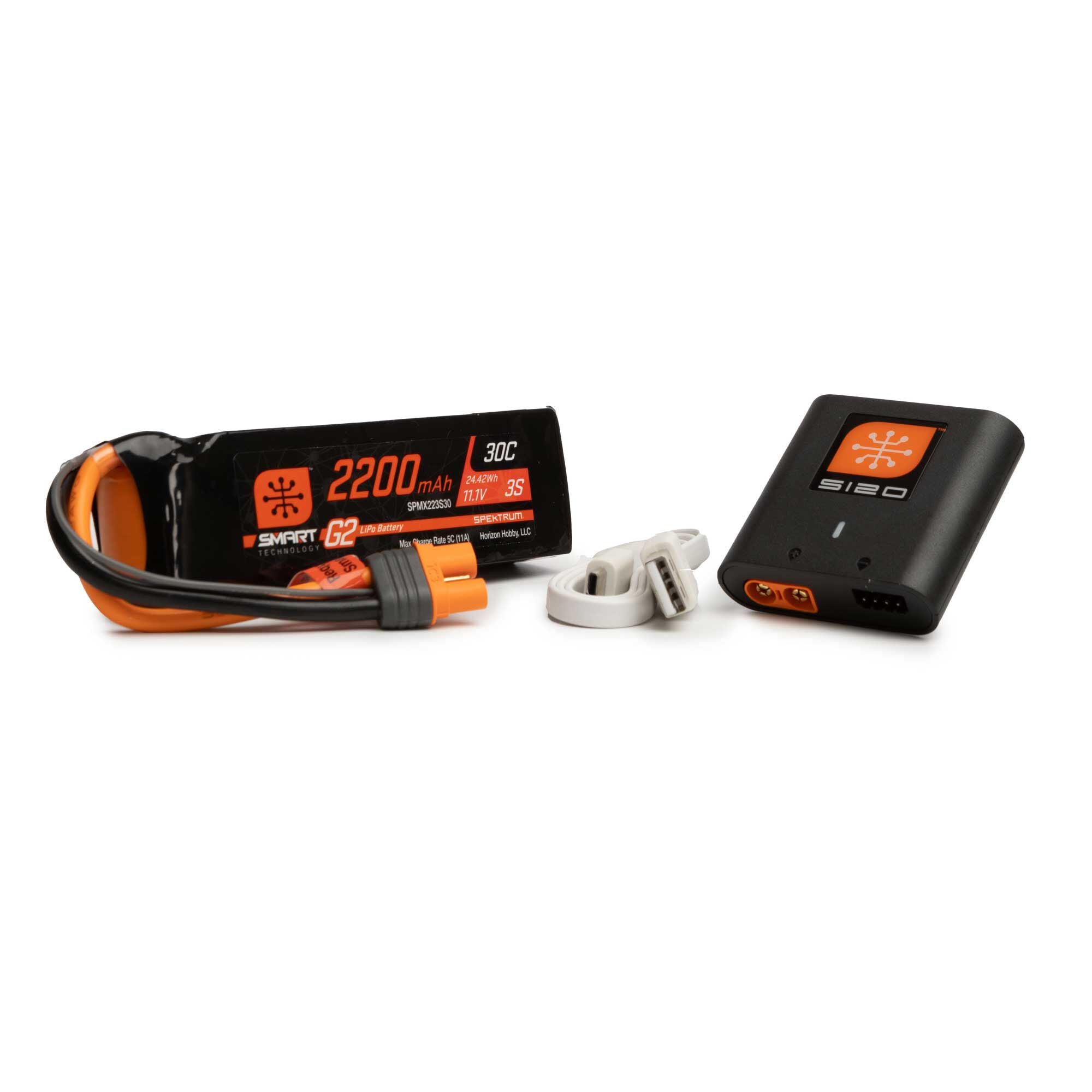 Spektrum Smart G2 Powerstage Air Bundle: 3S 2200mAh LiPo Battery / S1 SPMXPSA200
