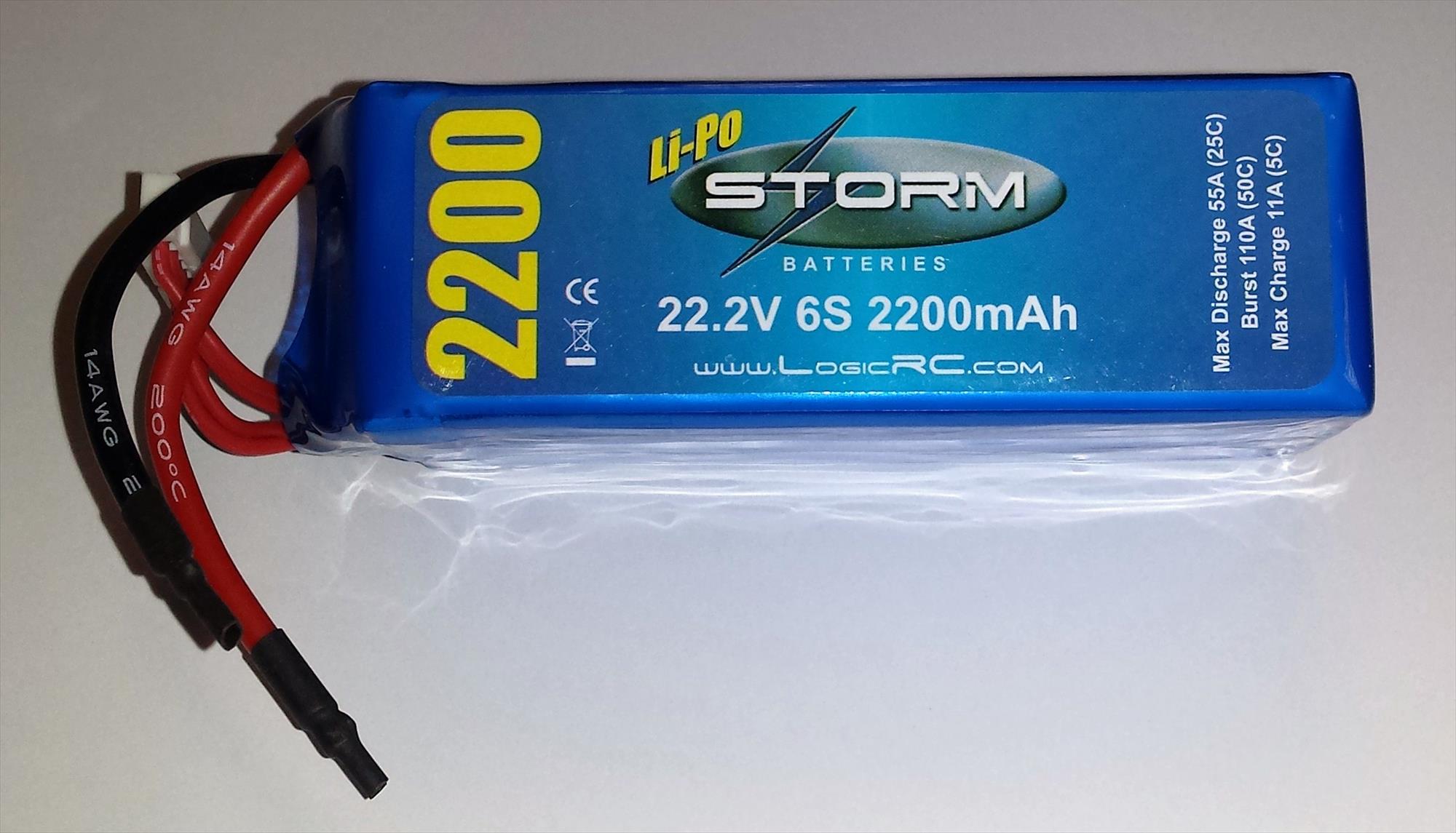 Storm Li-Po 6S 22.2V 25C 2200mAh O-ST-6S25C2200