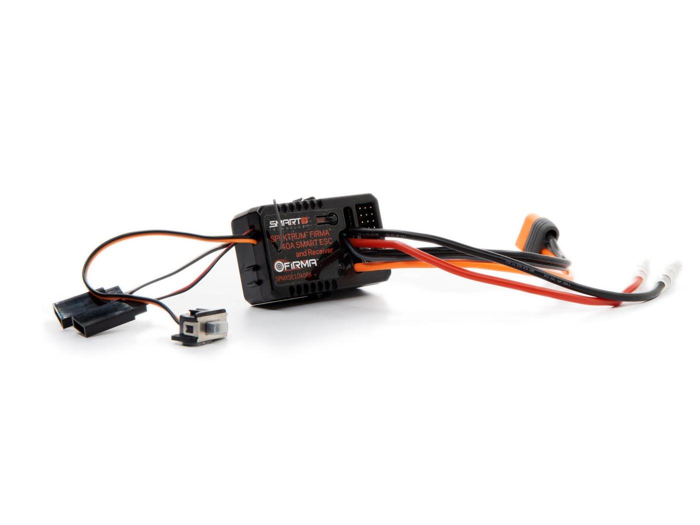 Spektrum Firma 40 Amp Brushed Smart 2-in-1 ESC and Receiver SPMXSE1040RX