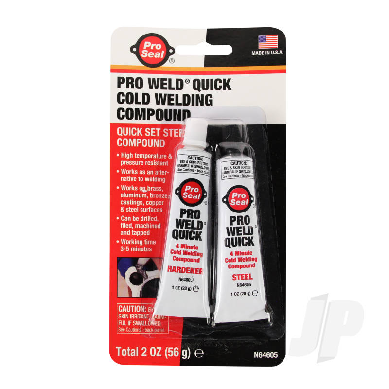 Pro Seal Pro Weld Quick Cold Welding Compound with 1x Hardener, 1x Steel (1oz, 28g) PSLN64605