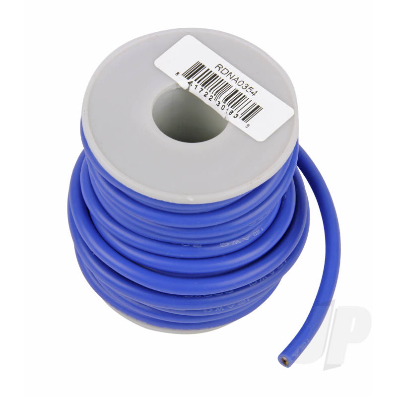 Radient Silicone Wire, 12ga, 1062 Strand, 25ft Blue RDNA0354
