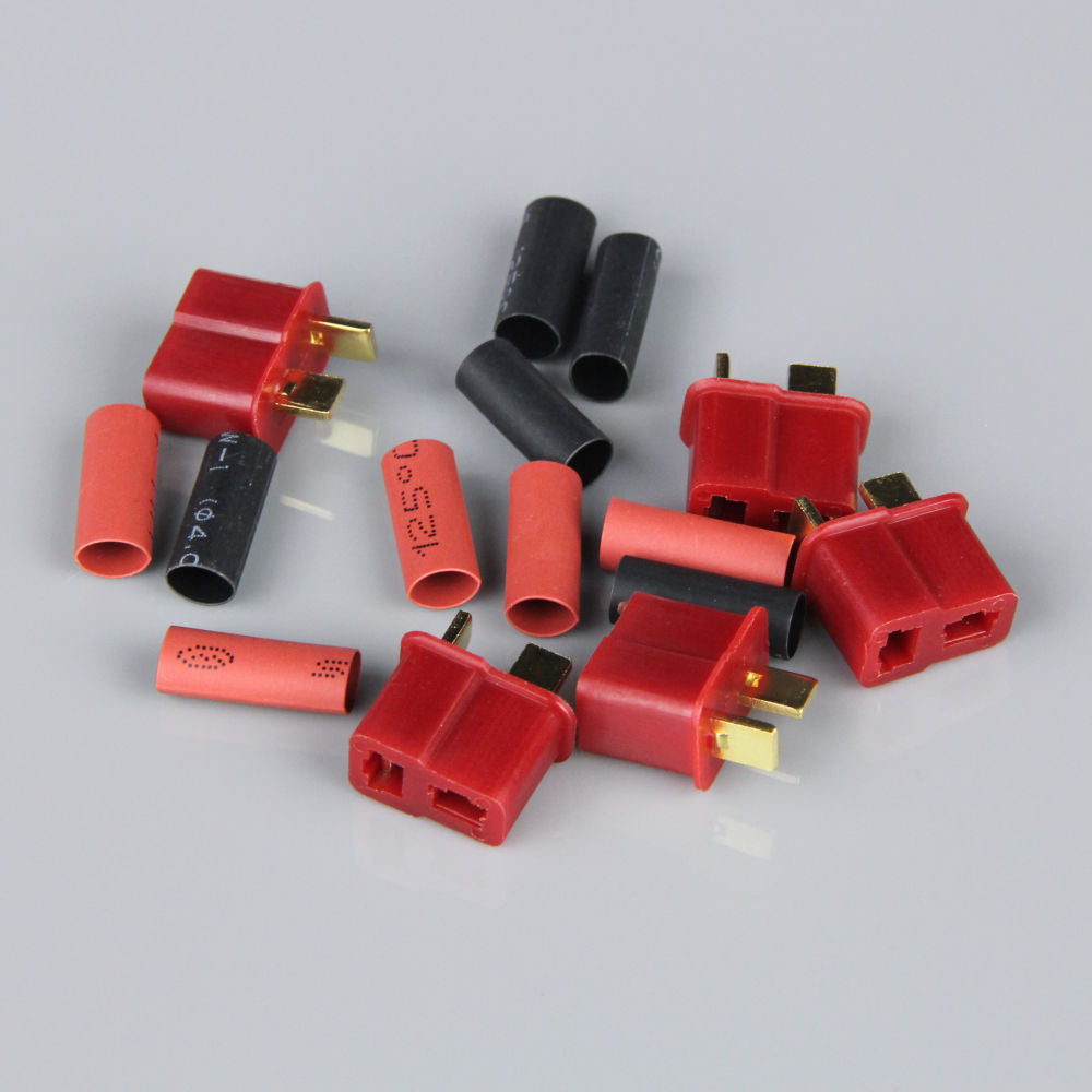 Radient Deans Female including Heat Shrink (Battery End) (5pcs) RDNAC010003