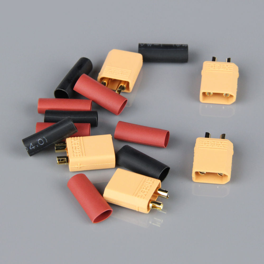 Radient XT30 Male including Heat Shrink (ESC End) (5pcs) RDNAC010020