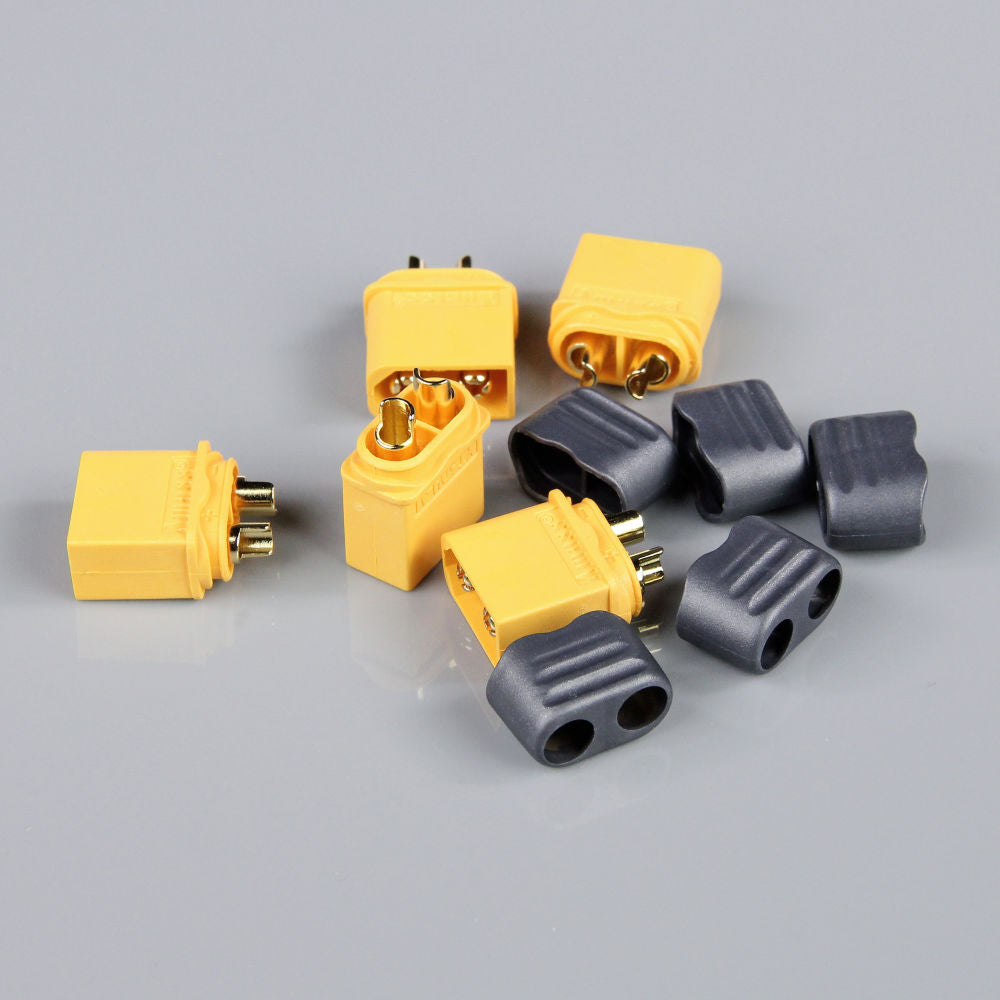 Amas XT60 Male with Cap End (ESC End) (5pcs) from Radient RDNAC010033