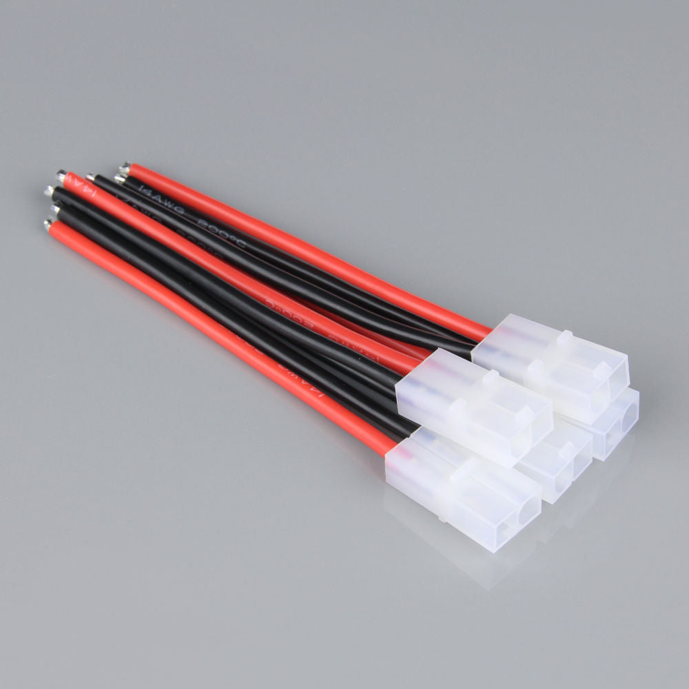Radient Pigtail Connector, Tamiya Female, 14AWG, 100mm (Battery End) (5pcs) RDNAC010074