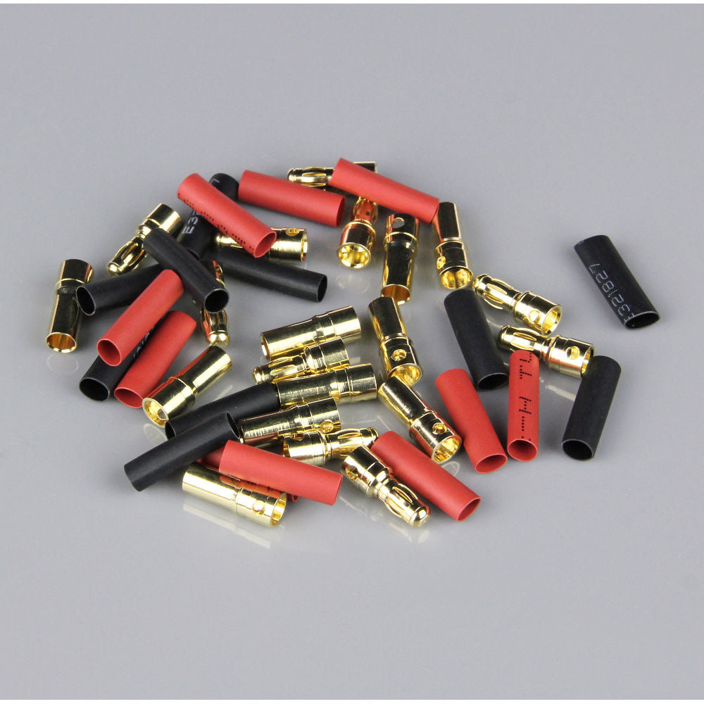 Radient 3.5mm Gold Connector Pairs including Heat Shrink (10pcs) RDNAC010089