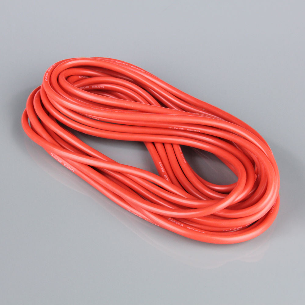 Radient Silicone Wire, 10AWG, 25ft / 7.5m Red (on a roll) RDNAC010131