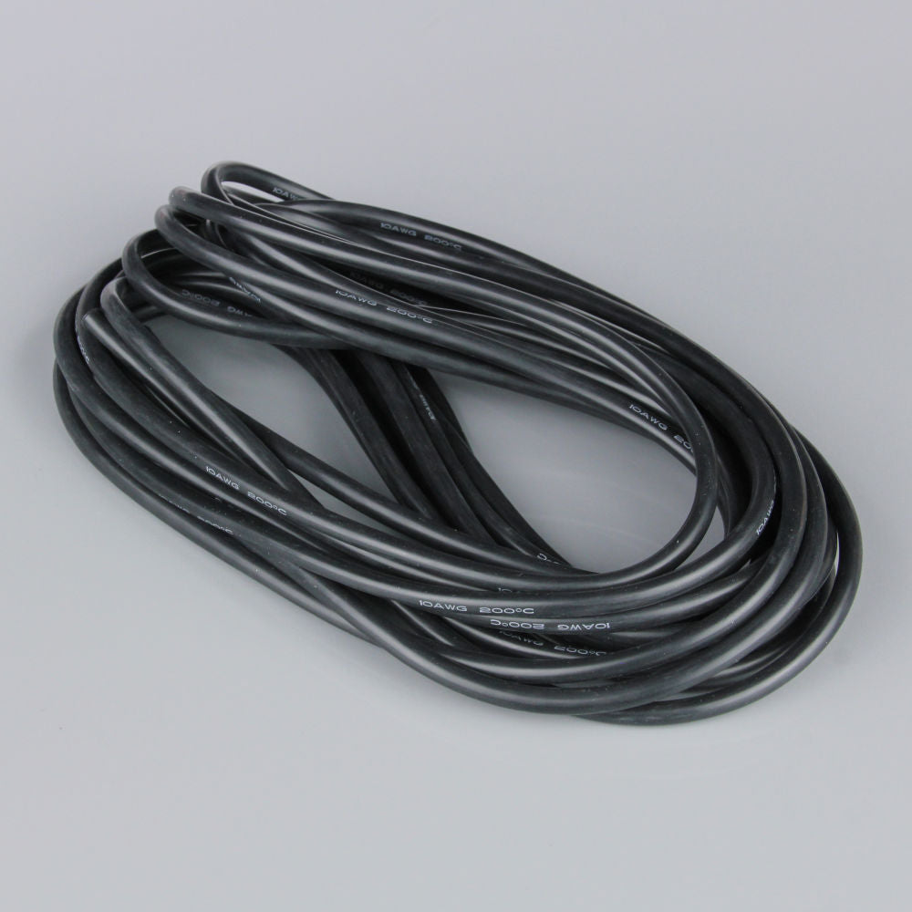 Radient Silicone Wire, 10AWG, 25ft / 7.5m Black (on a roll) RDNAC010132