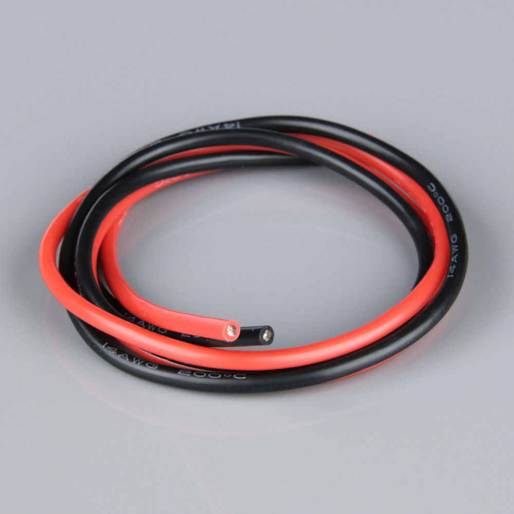 Radient Silicone Wire, 14AWG 2ft / 0.6m Red-Black RDNAC010145