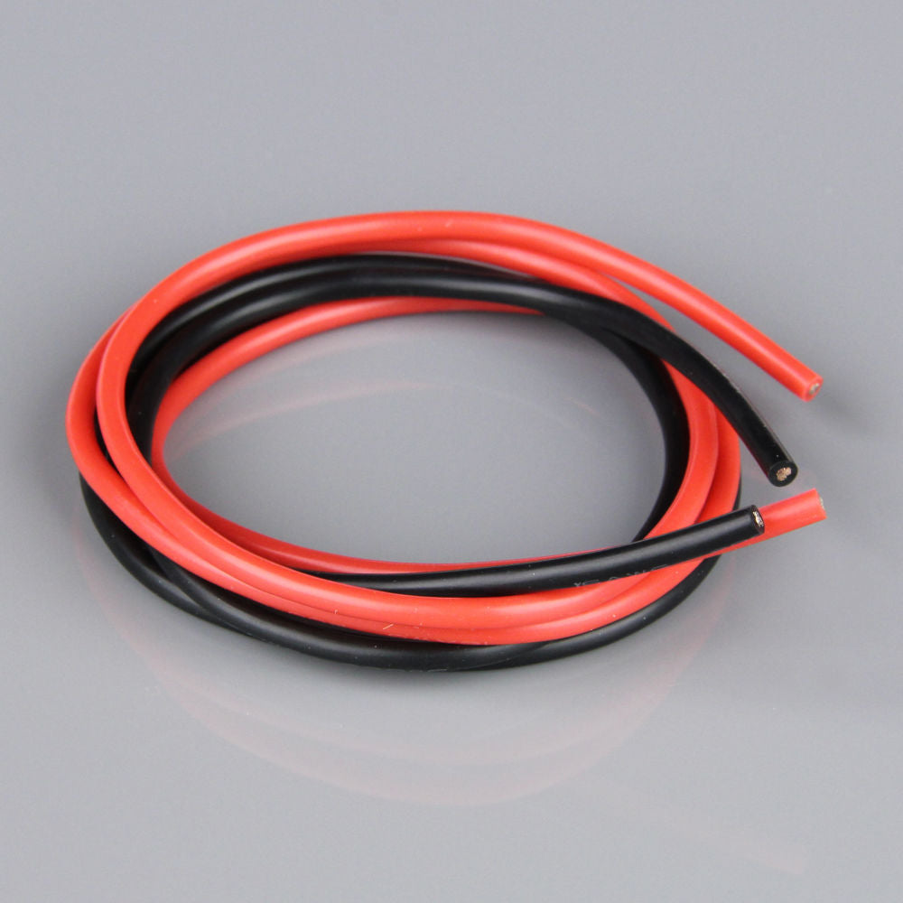 Radient Silicone Wire, 16AWG, 252 Strand, 2ft / 0.6m Red-Black RDNAC010146