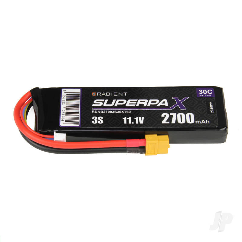 Radient LiPo 3S 2700mAh 11.1V 30C XT60 RDNB27003S30XT60