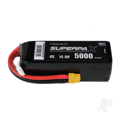 Radient LiPo 4S 5000mAh 14.8V 50C XT60 RDNB50004S50XT60