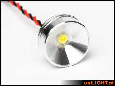 UniLight 26mm Alu-Spotlight, 4W - White + Thermal-Glue