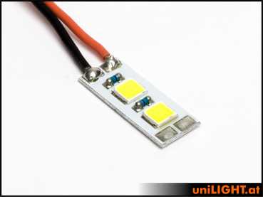 UniLight 10mm Strobe Light Module, 12Wx3 - White + Thermal-Glue