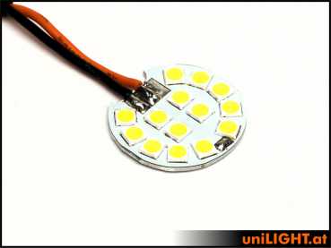UniLight 19mm Chip Only Strobe Light, 18Wx2 - Red + Thermal-Glue