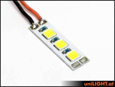UniLight 10mm Strobe Light Module, 18Wx3 - White + Thermal-Glue