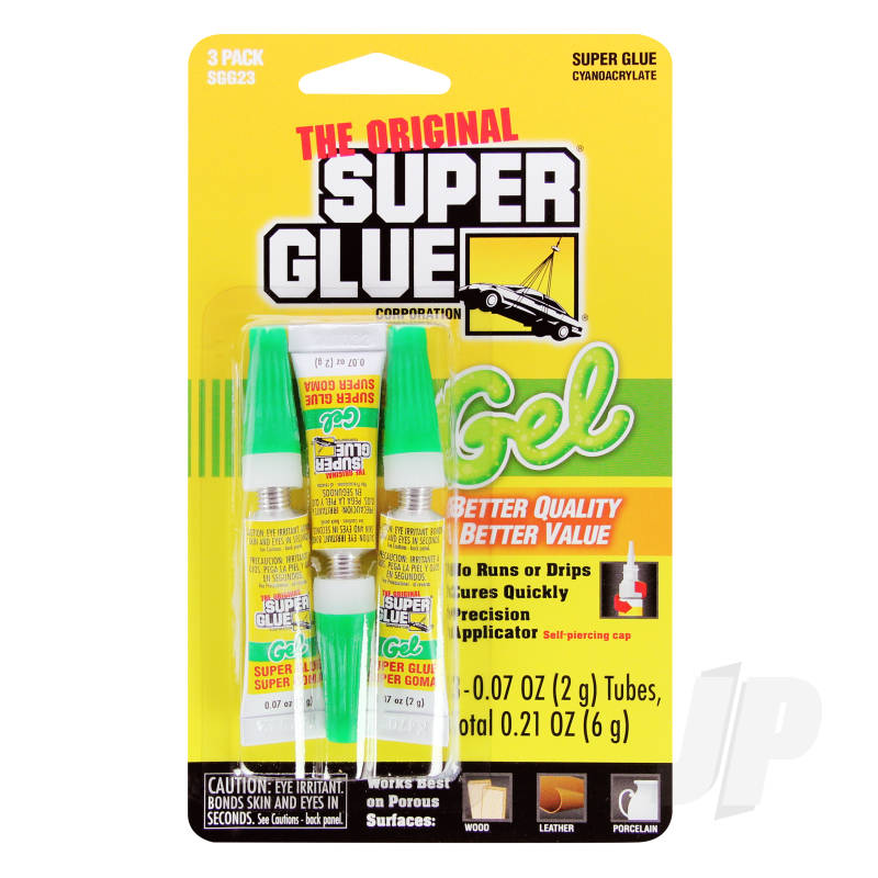 Super Glue Super Glue Gel 3-Pack (3x 0.07oz, 2g) SUPSGG23