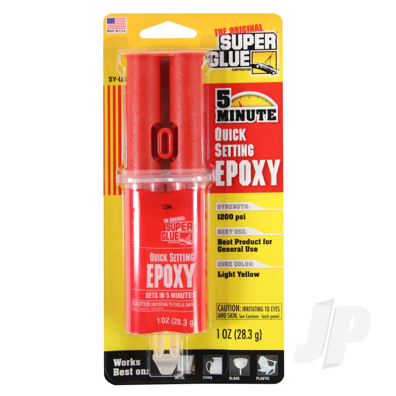 Super Glue 5 Minute Quick Setting Epoxy (1oz, 28.3g) SUPSY-QS