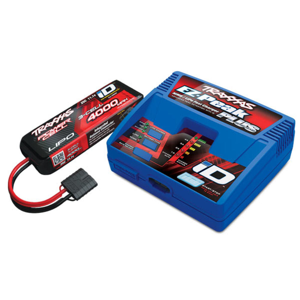 Traxxas Battery/charger completer pack (includes #2970 iD charger (1pc) #2849X 4000mAh 11.1v 3-Cell 25C LiPo Battery (1pc)) TRX2994