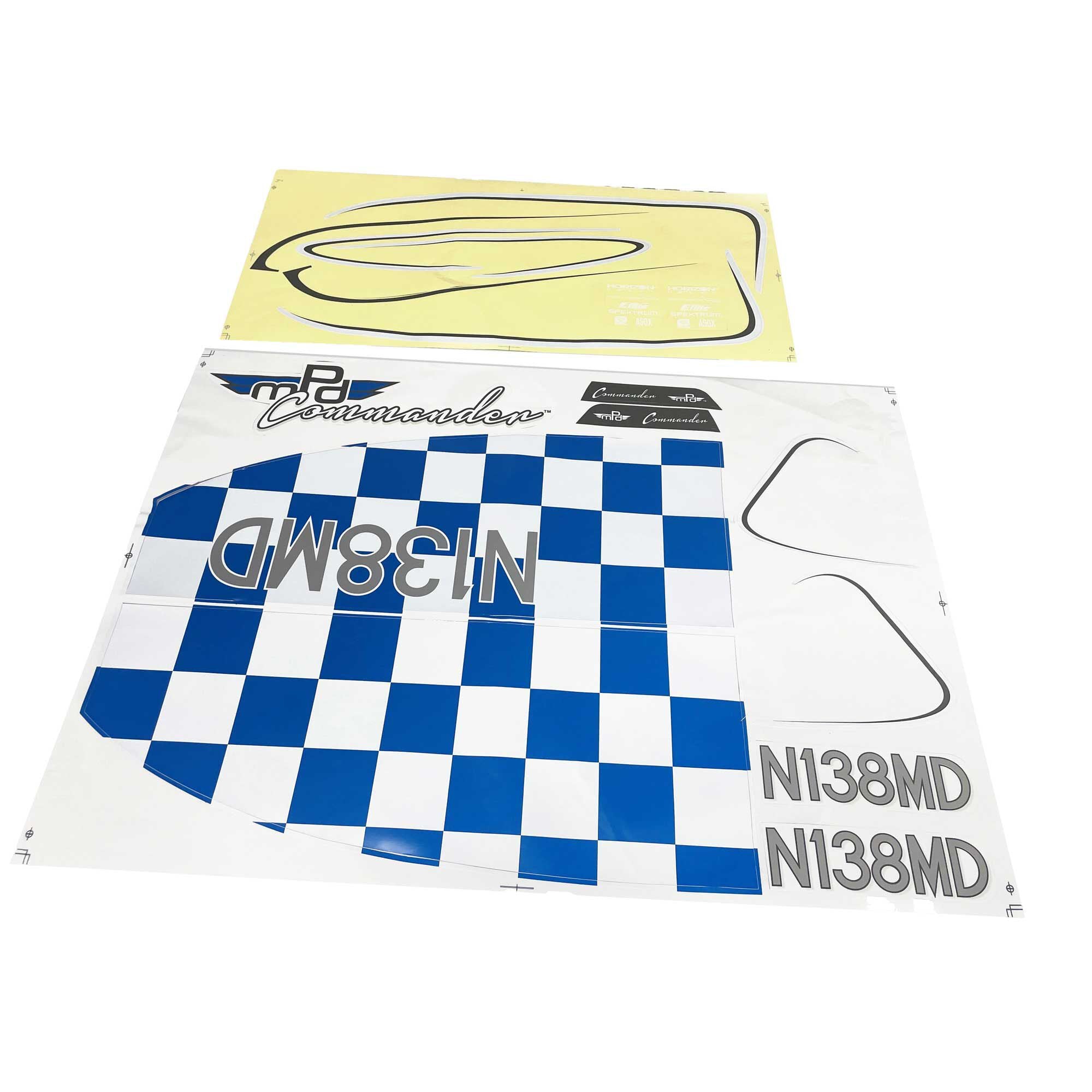 E-Flite Decal Sheet: Commander mPd 1.4m EFL14827