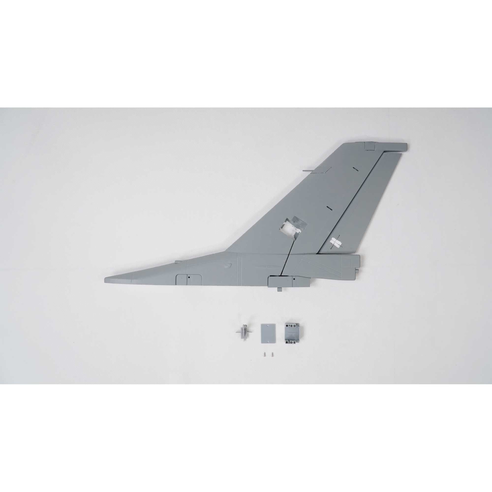 E-Flite Vertical Fin and Rudder, Grey: F-16 Falcon 80mm EFL87878