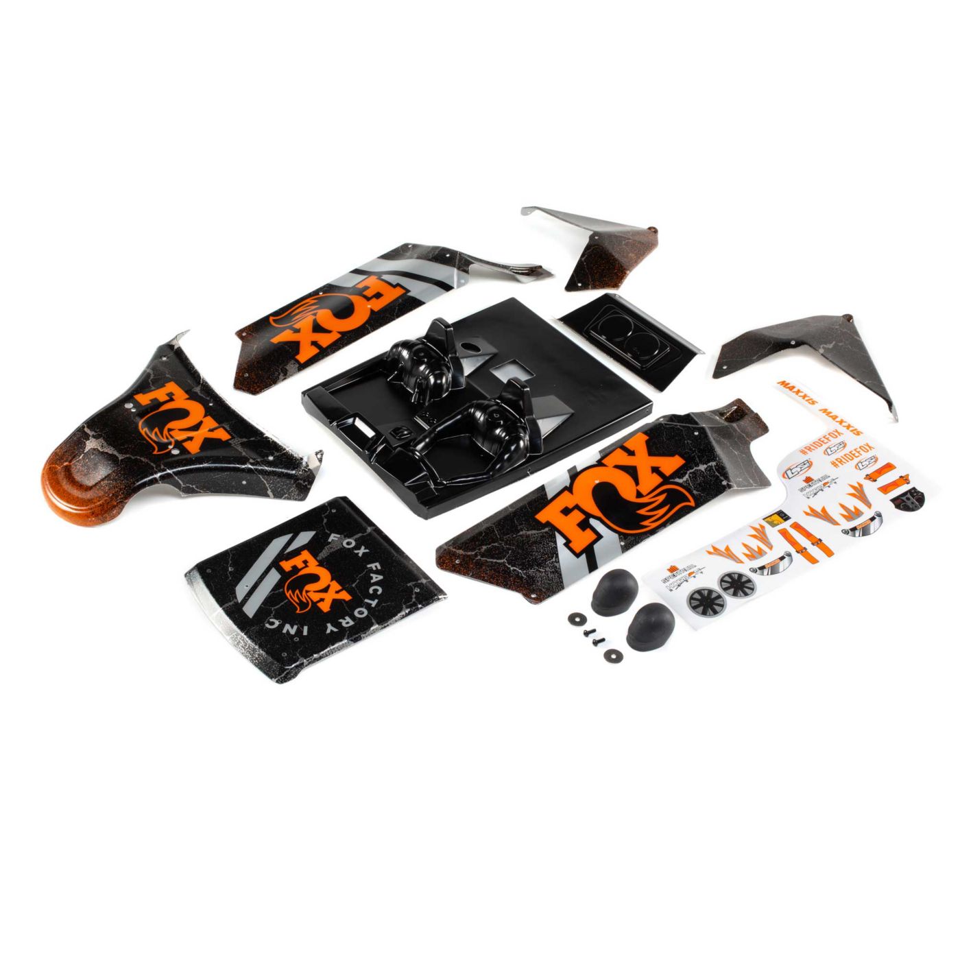 Losi Body Set, Screened, FOX: DBXL-E 2.0 LOS250043