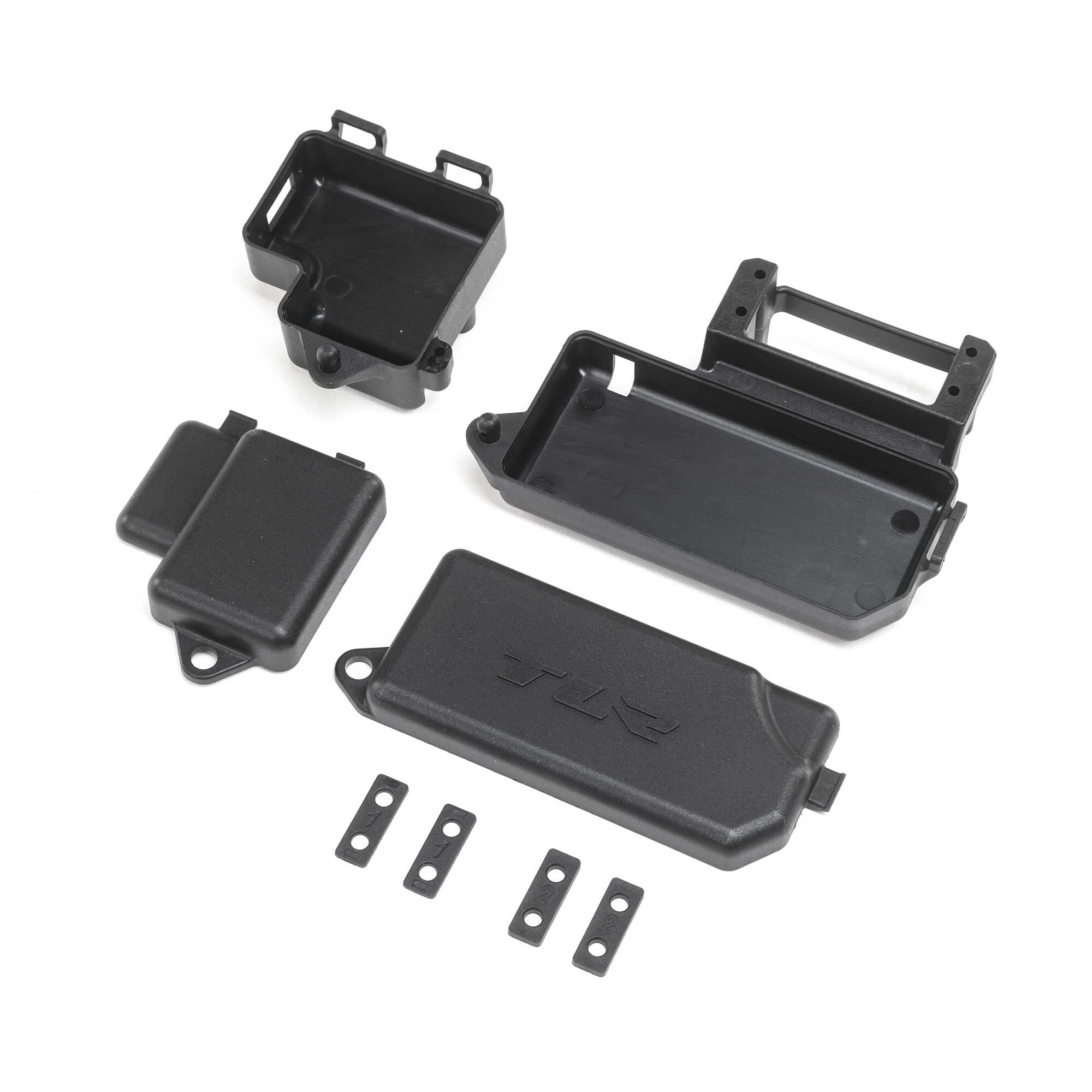 TLR Servo & Receiver Mounts: 8X 2.0 TLR241077